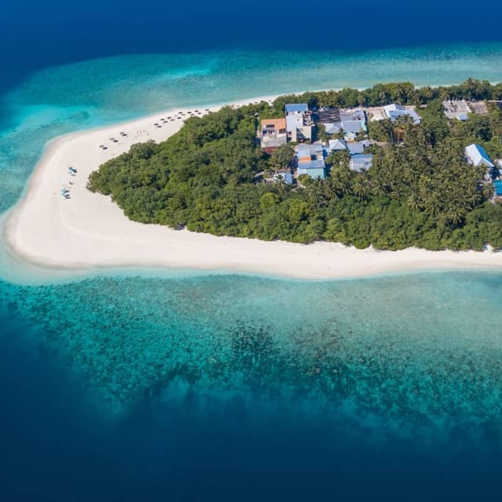 Южный Мале Атолл Мальдивы White Shell Island